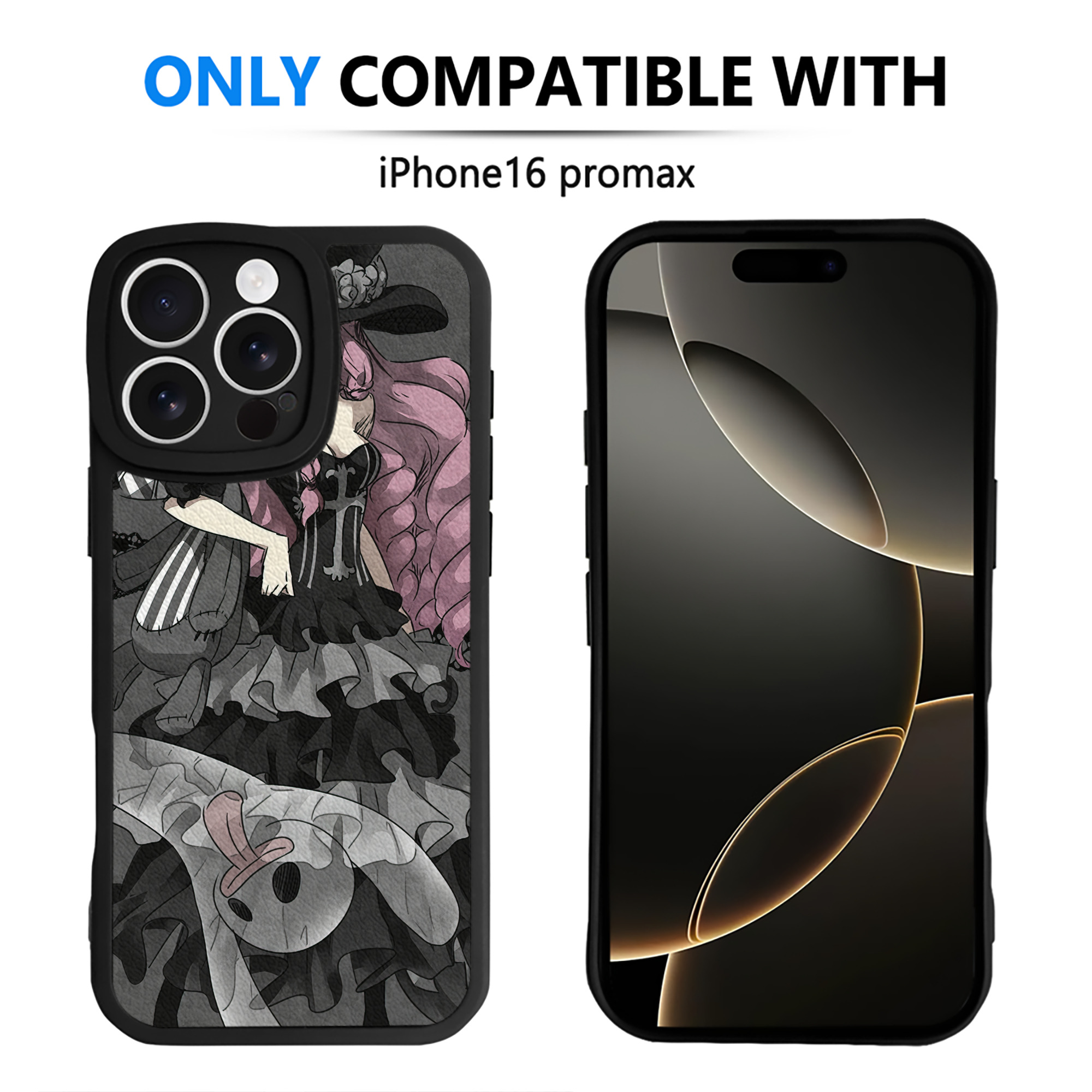 （画像用） ワンピース ONE PIECE 【iPhone 16シリーズ対応】シリコンスマホケース（レザー調） 材質：シリコン